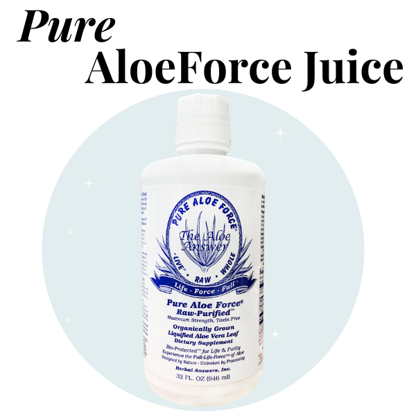 PURE ALOEFORCE LIQUID DIETARY SUPPLEMENT 32 OZ BOTTLE Herbal Answers AloeForce Products